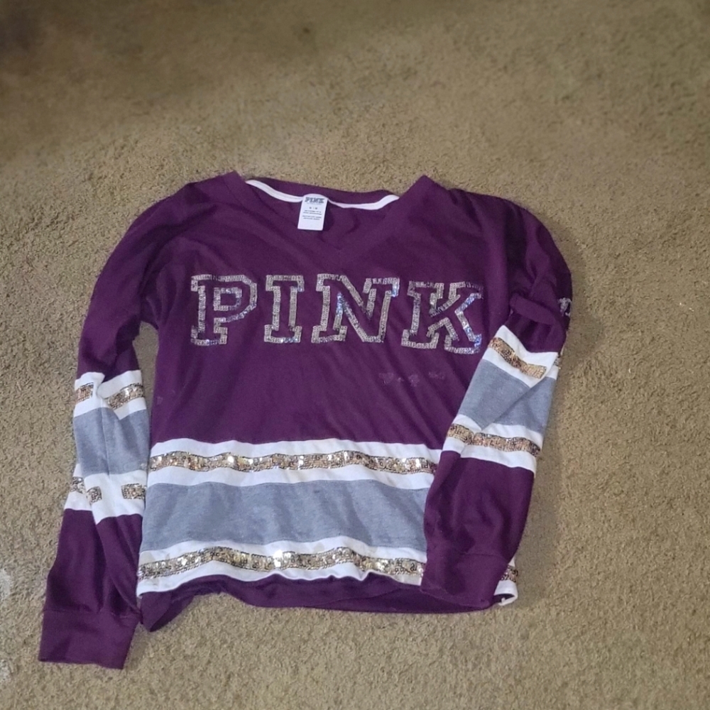 Pink Victoria secret long sleeve shirt
